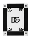 Dolce & Gabbana Casa Logo Blanket In Black
