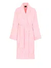 Dolce & Gabbana Casa Patch-pocket Bathrobe In Pink