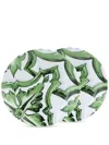Dolce & Gabbana Casa Porcelain Dessert Plates (set Of Two) In Green