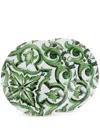 Dolce & Gabbana Casa Set Of 2 Dinner Plates In Green