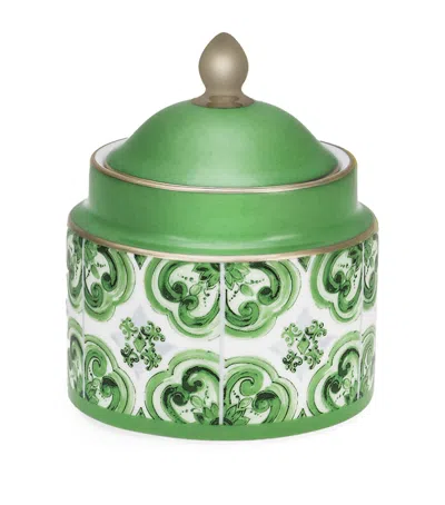 DOLCE & GABBANA CASA PORCELAIN MAJOLICA SUGAR BOWL