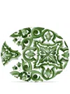 Dolce & Gabbana Casa Porcelain Platter In Green