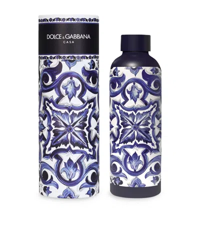 Dolce & Gabbana Casa Printed Travel Cup In Blue
