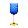 Dolce & Gabbana Casa Red Wine Glass In Blue Multi
