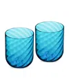 Dolce & Gabbana Casa Carretto Murano Water Glasses, Set Of 2