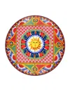 Dolce & Gabbana Casa Set Of 2 Carretto Sole Dessert Plate In Multicolor