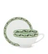 Dolce & Gabbana Casa Set Of 2 Coffee Cups And Saucers