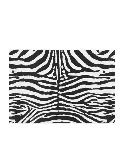 Dolce & Gabbana Casa Set Of 2 Cotton Zebra Pillowcases In Black