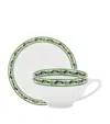 Dolce & Gabbana Casa Set Of 2 Teacups And Saucers