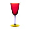 Dolce & Gabbana Casa White Wine Glass In Red