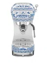 Dolce & Gabbana Casa X Smeg Blue Mediterraneo Espresso Coffee Machine (33cm X 32.9cm) In Blue