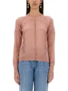 Dolce & Gabbana Cashmere And Silk Cardigan In Pink