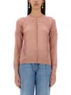 Dolce & Gabbana Cashmere And Silk Cardigan In Pink