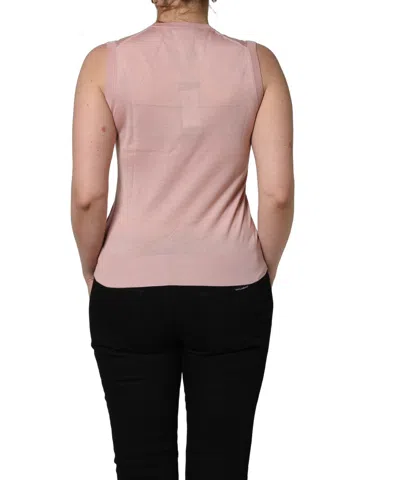 Dolce & Gabbana Cashmere And Silk Knit Tank Top In Pink