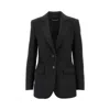 Dolce & Gabbana Cashmere And Silk Single-breasted Jacket In Black