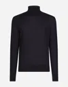 Dolce & Gabbana Turtleneck Sweater In Blue