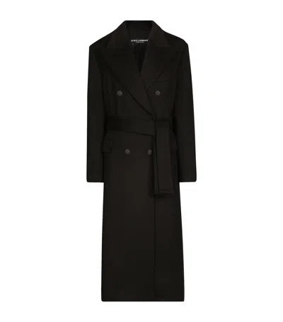 DOLCE & GABBANA CASHMERE BELTED COAT
