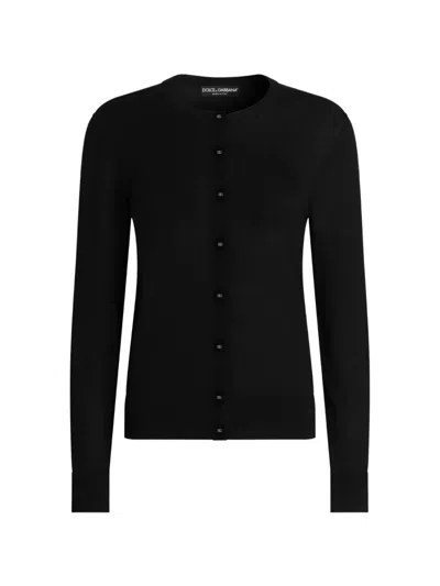 Dolce & Gabbana Cashmere Cardigan In Black
