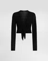 Dolce & Gabbana Cashmere Cardigan Sweaters And Cardigans Black In Black