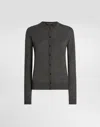 Dolce & Gabbana Button-front Cardigan In Black