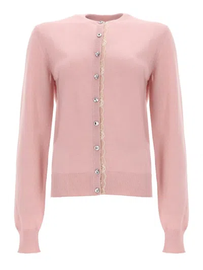 Dolce & Gabbana Cashmere Cardigan In Pink
