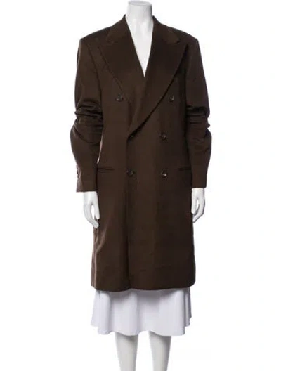 Pre-owned Dolce & Gabbana Cashmere Coat In Brown