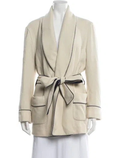 Pre-owned Dolce & Gabbana Cashmere Coat In Neutral