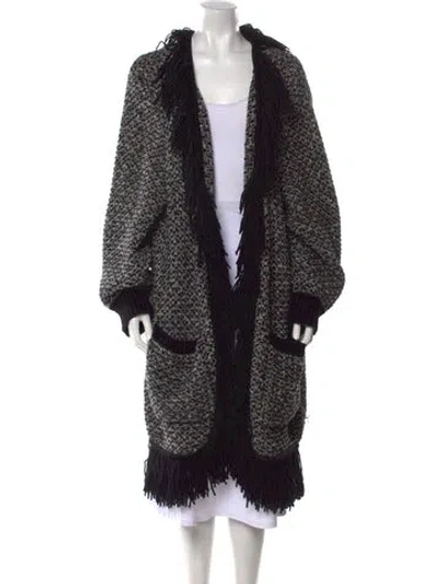 Pre-owned Dolce & Gabbana Cashmere Colorblock Pattern Sweater In Black