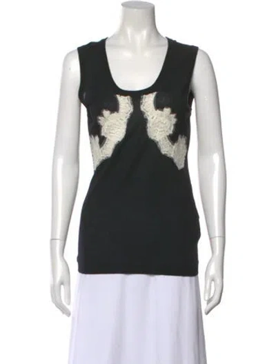 Pre-owned Dolce & Gabbana Cashmere Colorblock Pattern Sweater In Black
