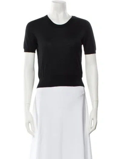 Pre-owned Dolce & Gabbana Cashmere Crew Neck Sweater In Black