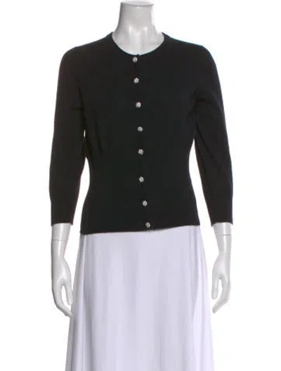 Pre-owned Dolce & Gabbana Cashmere Crew Neck Sweater In Black