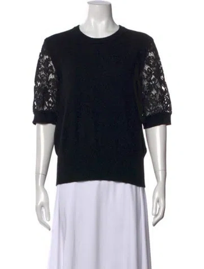 Pre-owned Dolce & Gabbana Cashmere Crew Neck Sweater In Black