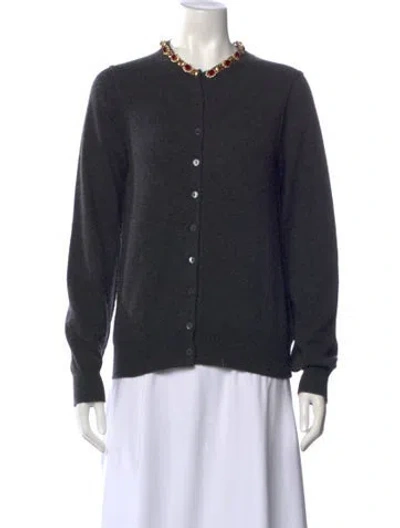 Pre-owned Dolce & Gabbana Cashmere Crew Neck Sweater In Gray