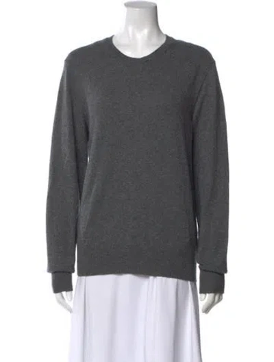 Pre-owned Dolce & Gabbana Cashmere Crew Neck Sweater In Gray