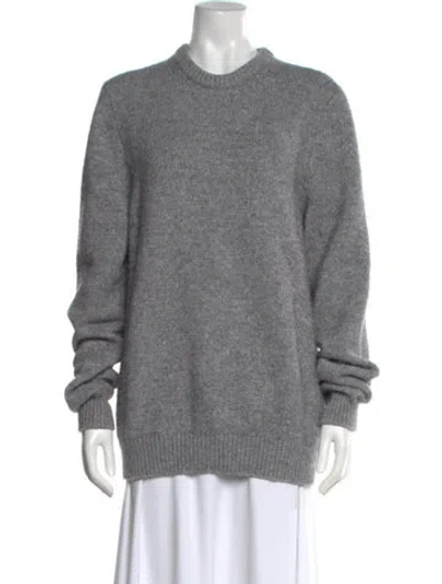 Pre-owned Dolce & Gabbana Cashmere Crew Neck Sweater In Gray
