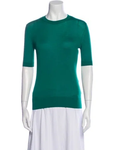 Pre-owned Dolce & Gabbana Cashmere Crew Neck Sweater In Green