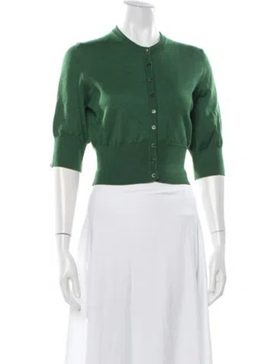 Pre-owned Dolce & Gabbana Cashmere Crew Neck Sweater In Green
