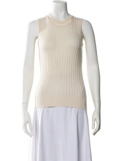Pre-owned Dolce & Gabbana Cashmere Crew Neck Sweater In Neutral