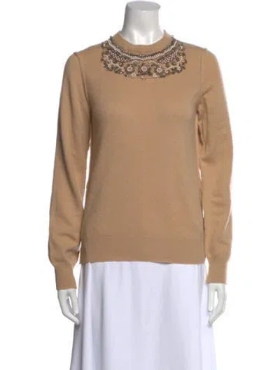 Pre-owned Dolce & Gabbana Cashmere Crew Neck Sweater In Neutral
