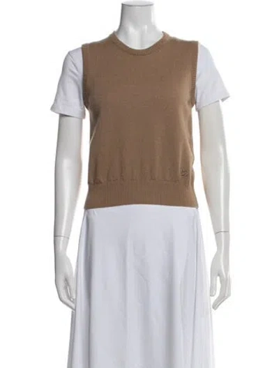 Pre-owned Dolce & Gabbana Cashmere Crew Neck Sweater In Neutrals