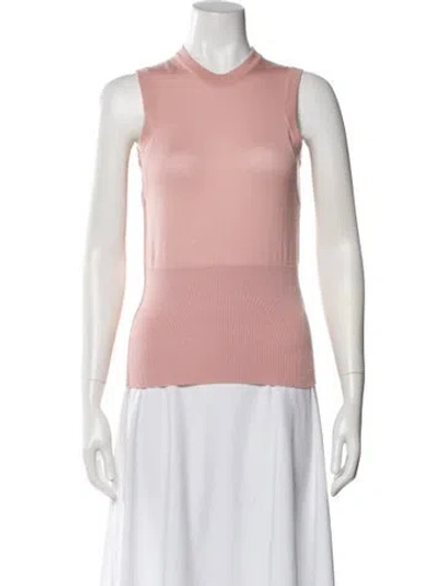 Pre-owned Dolce & Gabbana Cashmere Crew Neck Sweater In Pink