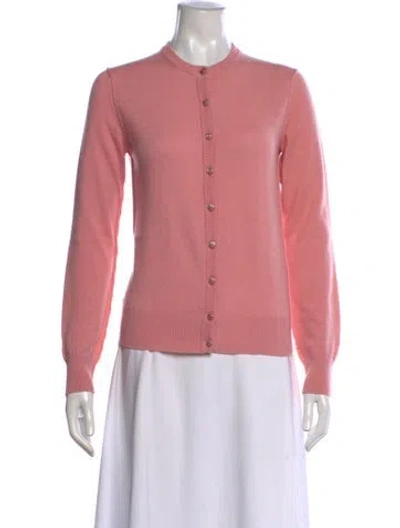 Pre-owned Dolce & Gabbana Cashmere Crew Neck Sweater In Pink