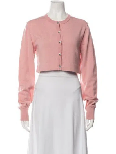 Pre-owned Dolce & Gabbana Cashmere Crew Neck Sweater In Pink