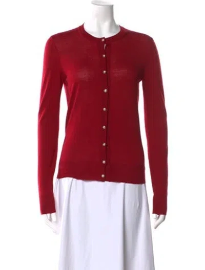 Pre-owned Dolce & Gabbana Cashmere Crew Neck Sweater In Red