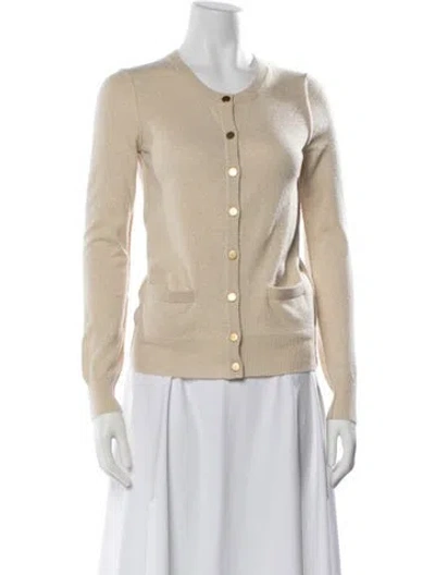 Pre-owned Dolce & Gabbana Cashmere Crew Neck Sweater W/ Tags In Neutral