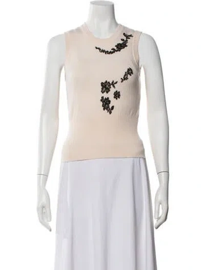 Pre-owned Dolce & Gabbana Cashmere Floral Print Sweater