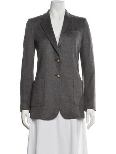 Pre-owned Dolce & Gabbana Cashmere Fur Jacket In Gray