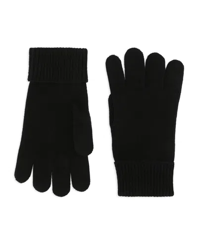 Dolce & Gabbana Cashmere Gloves In Black