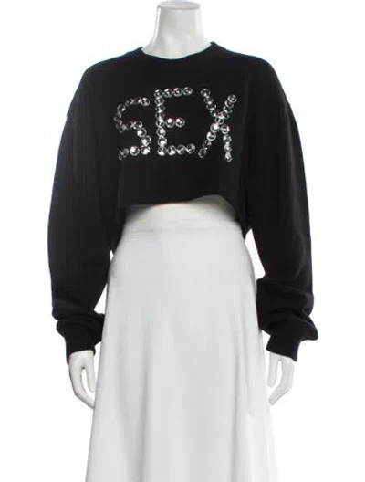 Pre-owned Dolce & Gabbana Cashmere Graphic Print Sweater W/ Tags In White