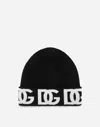 Dolce & Gabbana Dg Logo Jacquard Knit Beanie In Multicolor